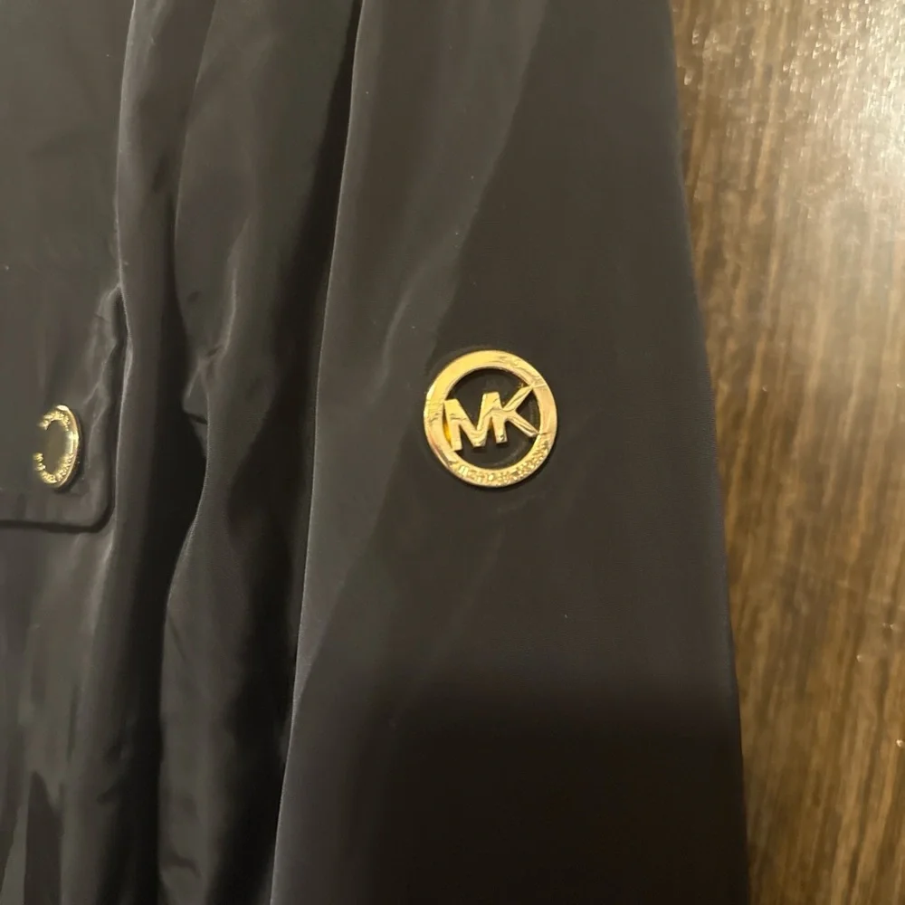 Michael Kors Black Coat with Gold Accents - Picture 2 of 4